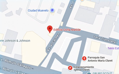 Ubicación de FlexVenezuela en Los Dos Caminos, Caracas